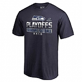 Men's Seahawks Navy 2018 NFL Playoffs Seahawks Football 2018 T-Shirt,baseball caps,new era cap wholesale,wholesale hats